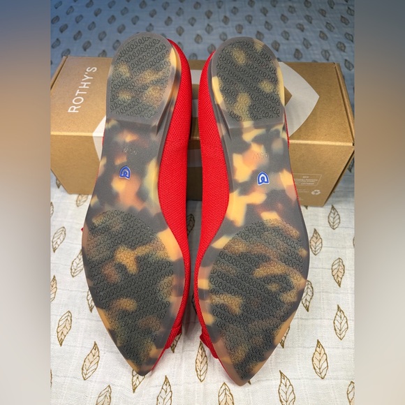 Rothy's Red Flats with Bow Accent - Picture 3 of 5